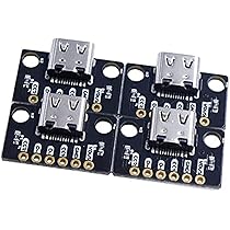 Amazon.co.jp: Treedix 4個 PCB変換ボード USB Type-C 6ピン